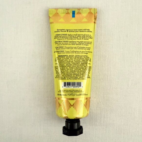 Spongelle Coconut Verbena Hand Cream 2oz Shea Macadamia Argan New Full Size - Picture 3 of 7